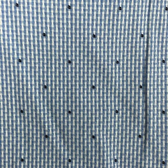 Ben Sherman Slim Fit Long‎ Sleeve Button Up Blue White Check Men's XL 17 36/37 - Picture 6 of 7